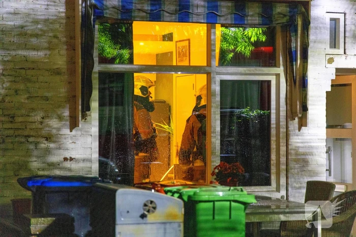Brandplek in woning door blikseminslag