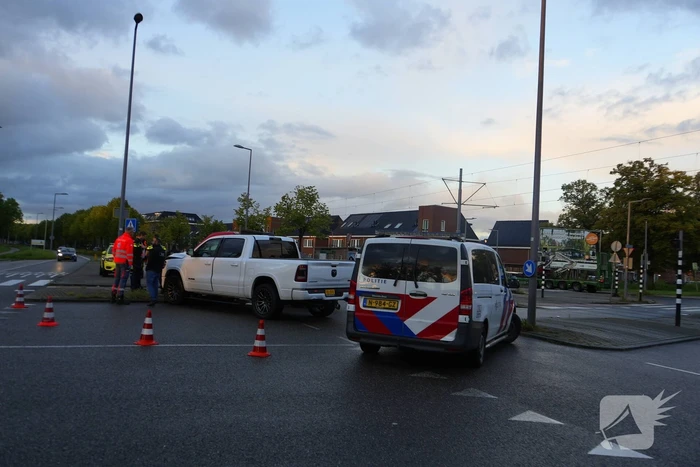 Bestelbus en 4x4 betrokken bij ongeval