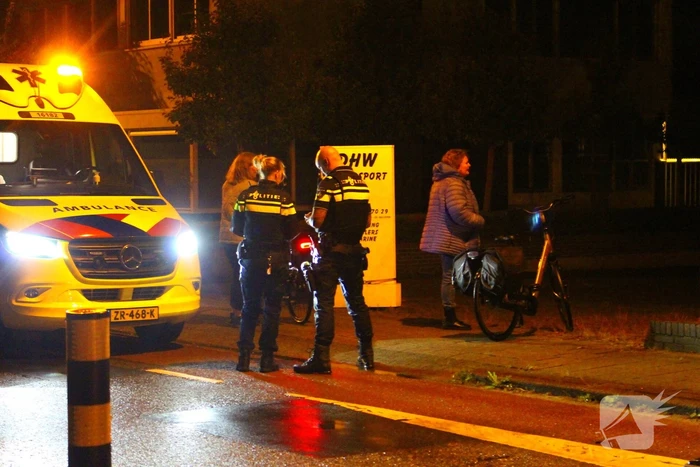 Fatbiker botst op wegversmalling