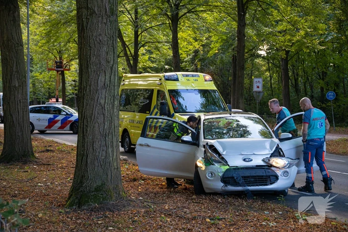 Een gewonde bij kettingbotsing