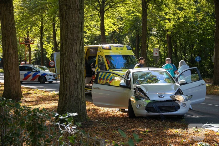 Een gewonde bij kettingbotsing