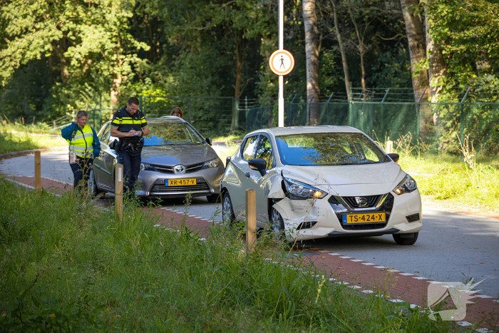 Een gewonde bij kettingbotsing
