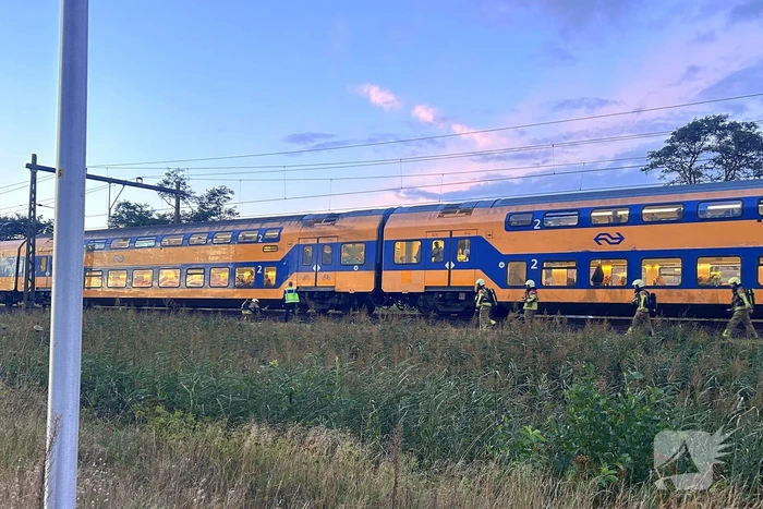 Rookontwikkeling onder trein door vastgelopen remmen