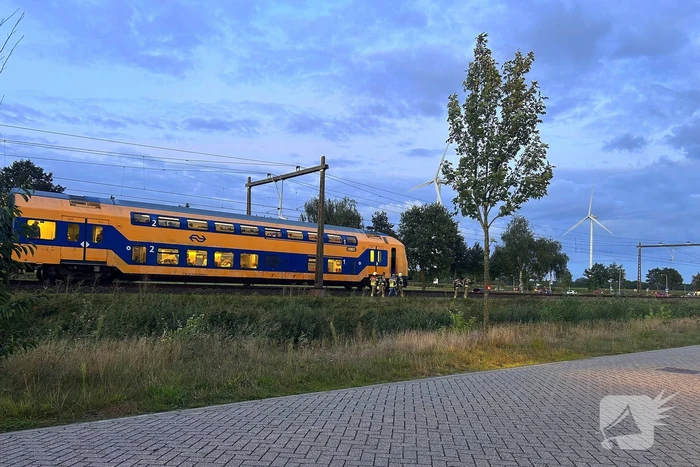 Rookontwikkeling onder trein door vastgelopen remmen