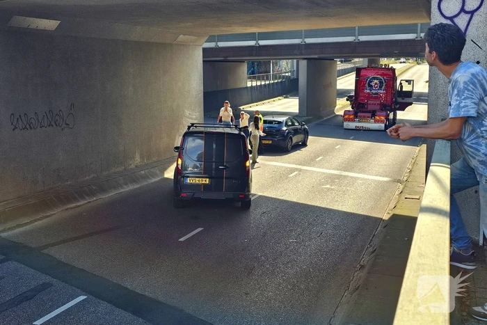 Aanrijding in tunnel zorgt voor verkeerschaos tijdens truckrun