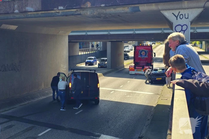 Aanrijding in tunnel zorgt voor verkeerschaos tijdens truckrun