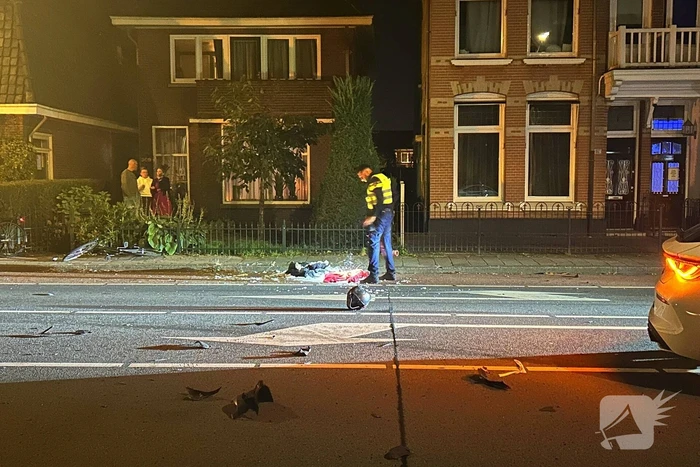 Scooterrijder gewond bij harde botsing met auto