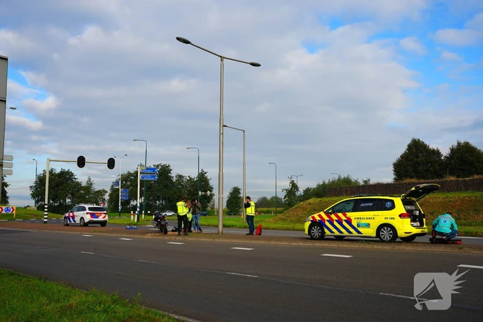 Motorrijder gewond na ongeval op provinciale weg