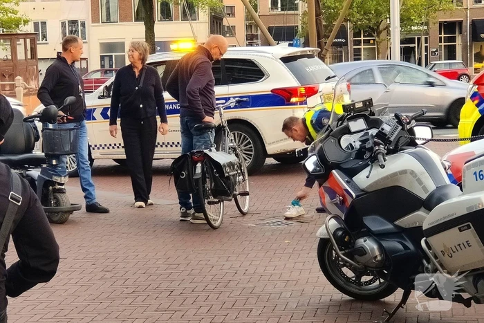 Fietsster gaat onderuit