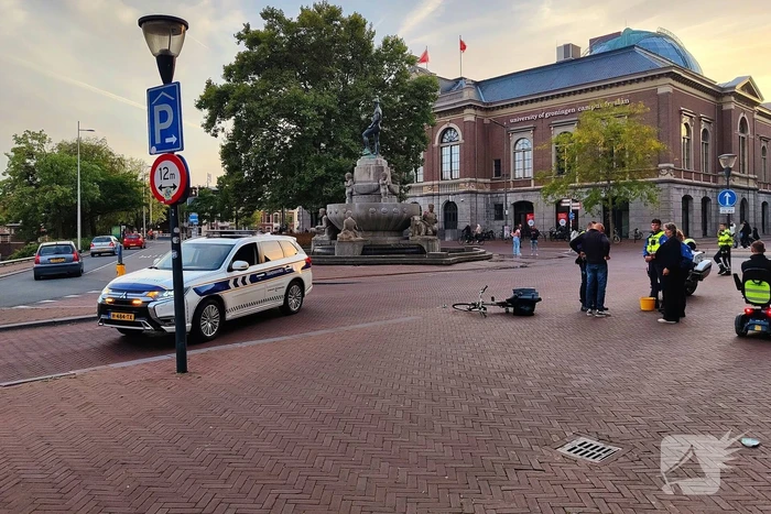 Fietsster gaat onderuit