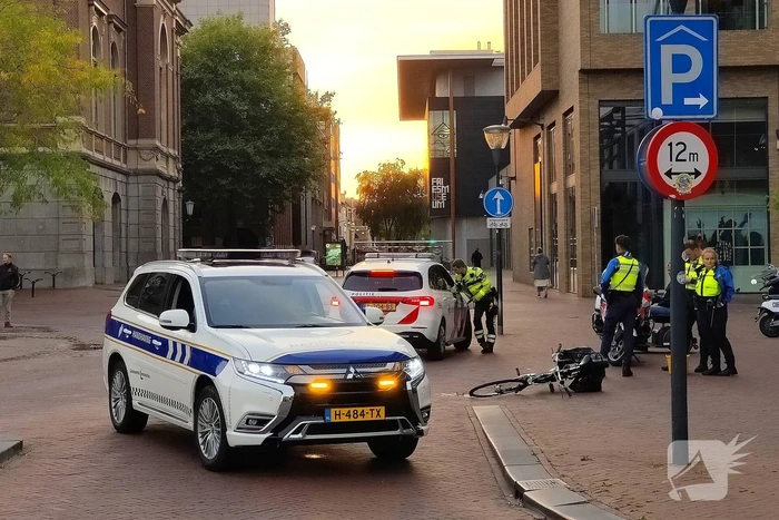 Fietsster gaat onderuit