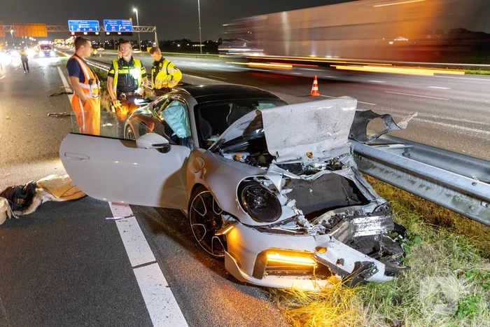 Peperdure Porsche total-loss na aanrijding