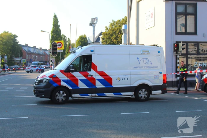 Fietser geschept door lijnbus
