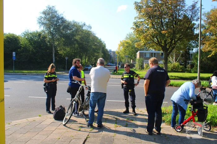 Fietser gewond bij botsing met auto