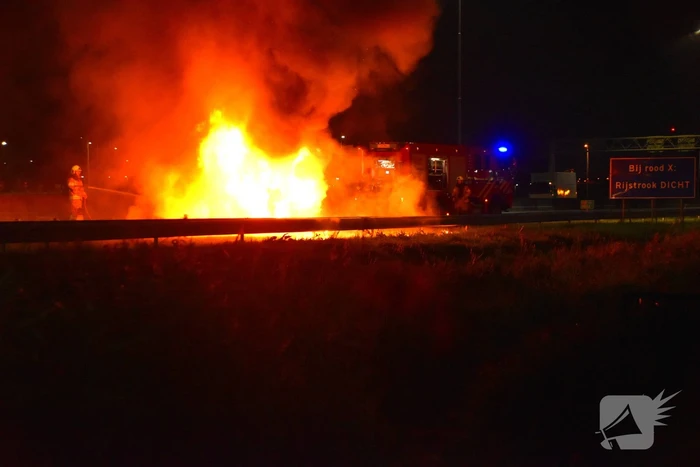 brand rijksweg a12 r 103,2 de klomp