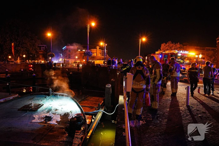 Brand op boot snel gedoofd