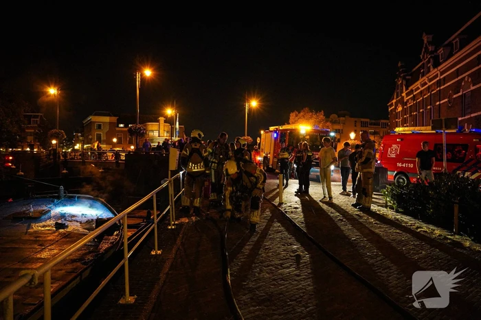 Brand op boot snel gedoofd