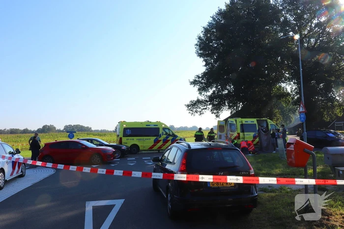 Wielrenner geschept door auto, traumateam ingezet