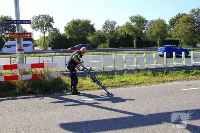 Wielrenfiets gebroken na ongeval met motor
