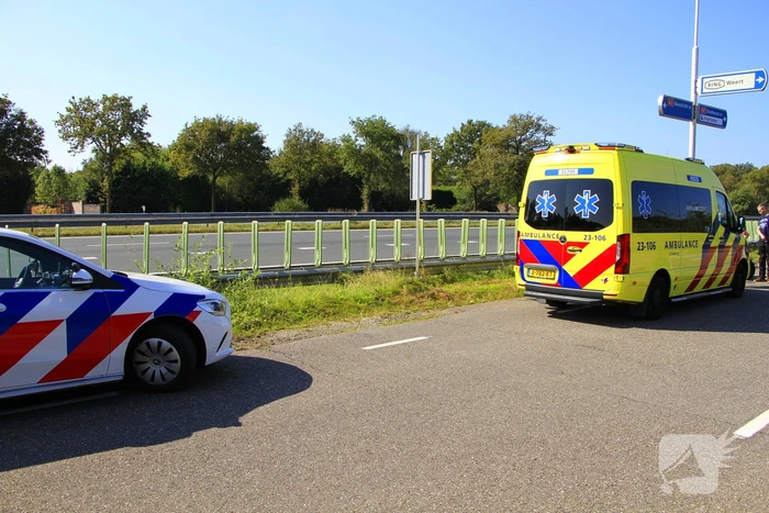 Wielrenfiets gebroken na ongeval met motor