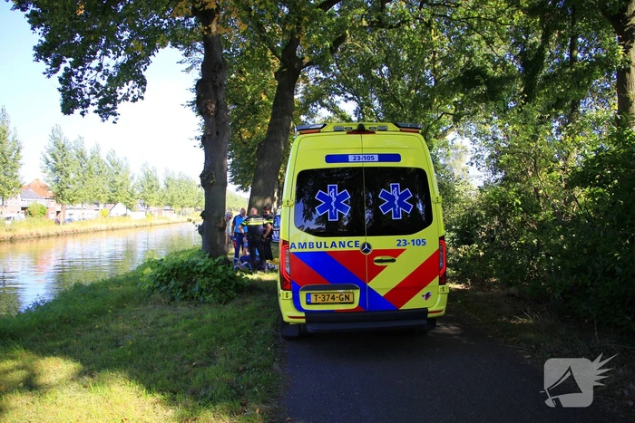 Fietser ten val bij ongeval