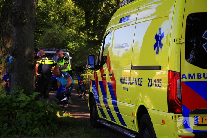 Fietser ten val bij ongeval
