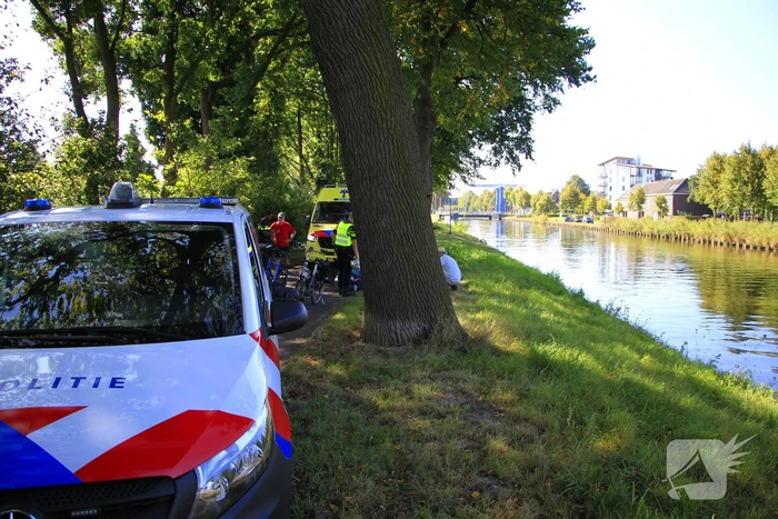Fietser ten val bij ongeval