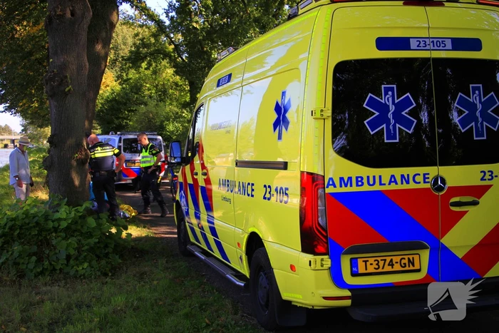Fietser ten val bij ongeval