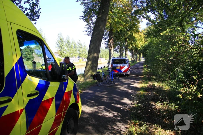 Fietser ten val bij ongeval
