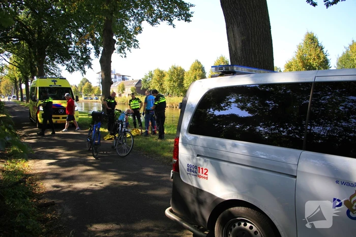 Fietser ten val bij ongeval