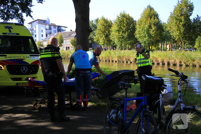 Fietser ten val bij ongeval