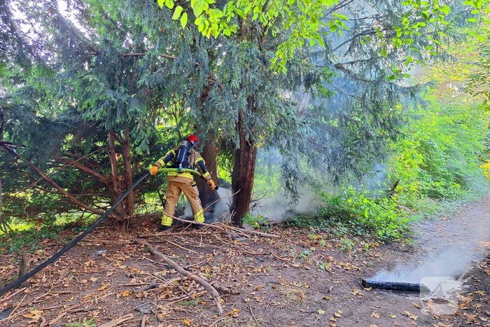 Brand in bosschage snel geblust