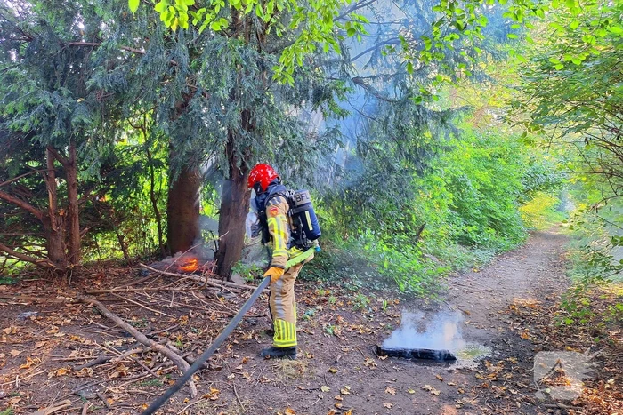 Brand in bosschage snel geblust