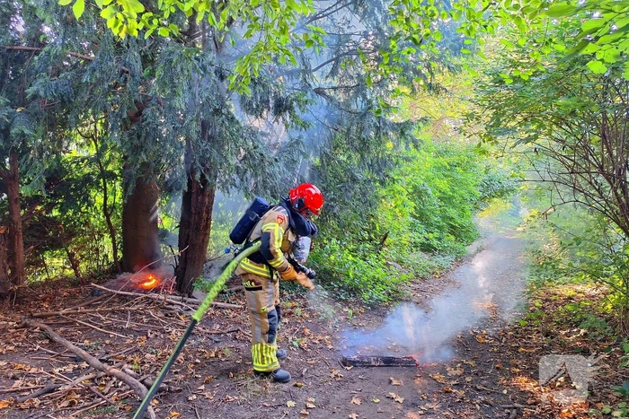 Brand in bosschage snel geblust