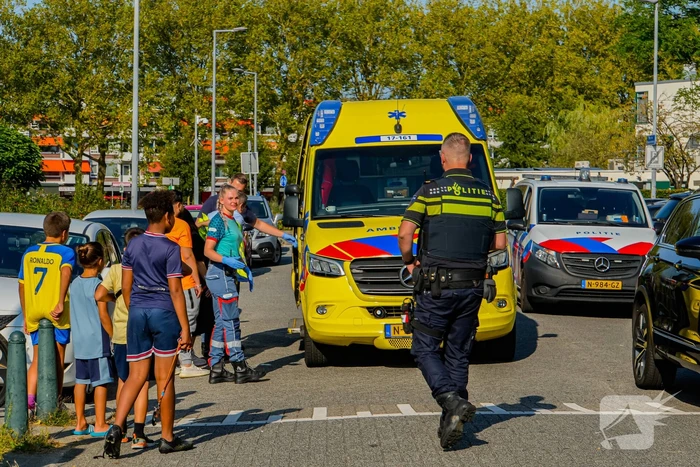 Scooterrijder ten val na uitwijkmanoeuvre