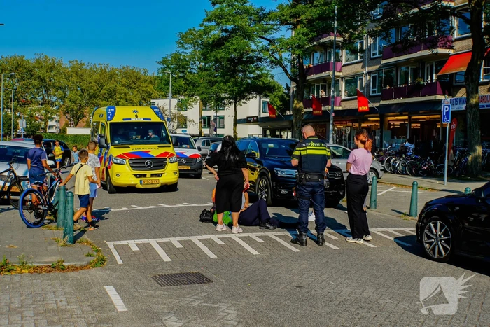 Scooterrijder ten val na uitwijkmanoeuvre