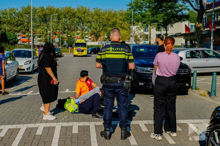 Scooterrijder ten val na uitwijkmanoeuvre