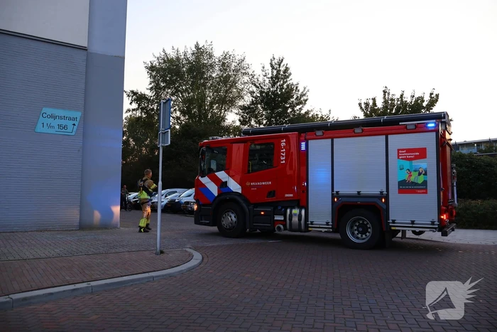 Barbecue op balkon zorgt voor inzet brandweer