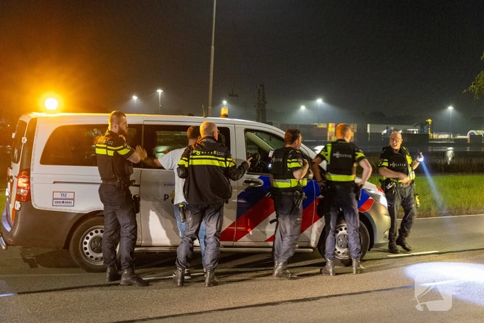 Man midden op straat aangehouden