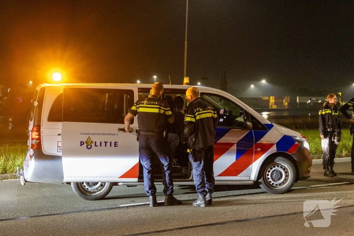 Man midden op straat aangehouden