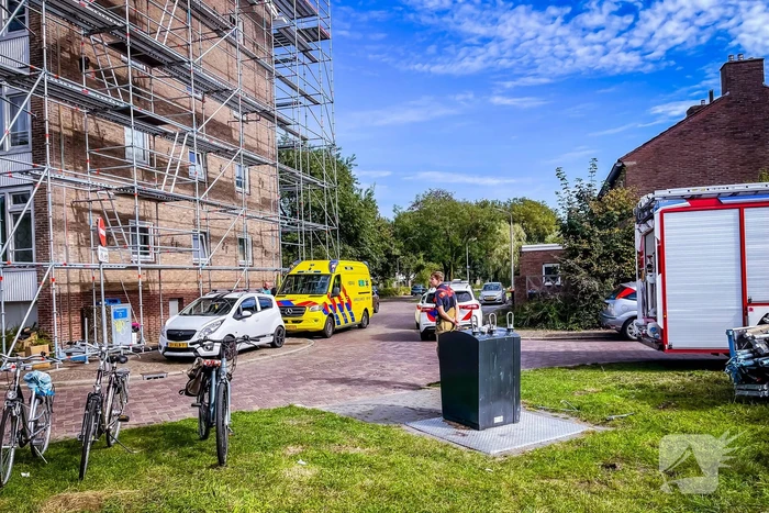 Flatwoningen ontruimd door gaslucht