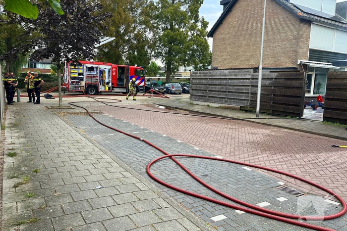 Veel rookontwikkeling bij schuurbrand