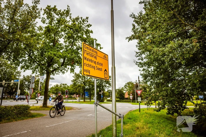 Malebrug sluit opnieuw door herstelwerkzaamheden
