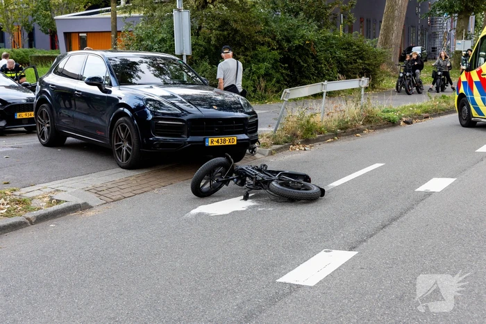 Fatbike aangereden door een automobilist