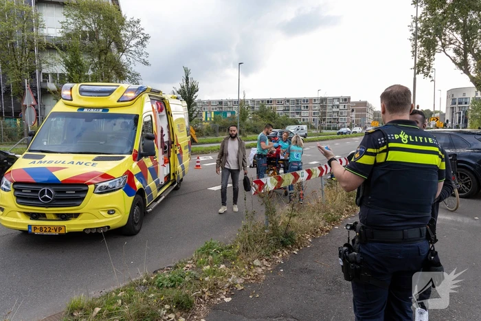 Fatbike aangereden door een automobilist