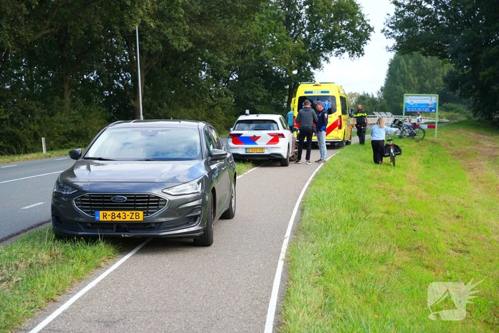 Fietser gewond bij aanrijding met auto