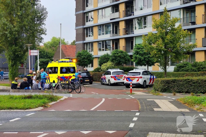 Overstekend fietser aangereden