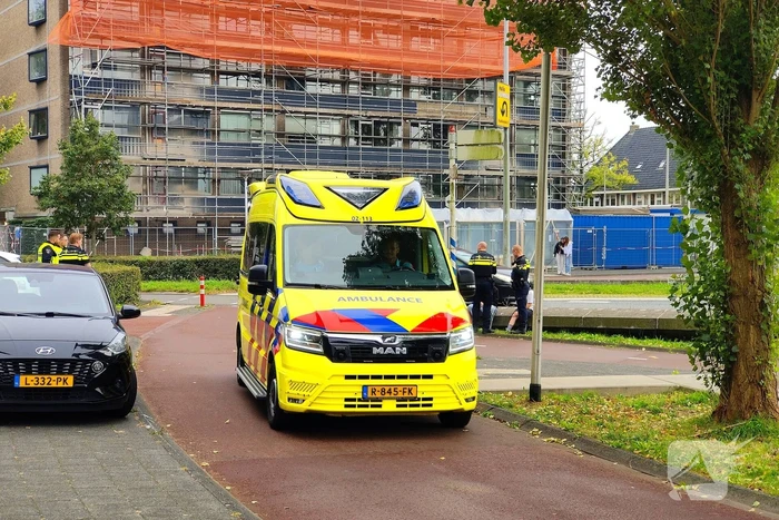 Overstekend fietser aangereden