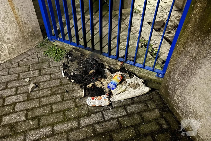 Afvalbrand snel geblust