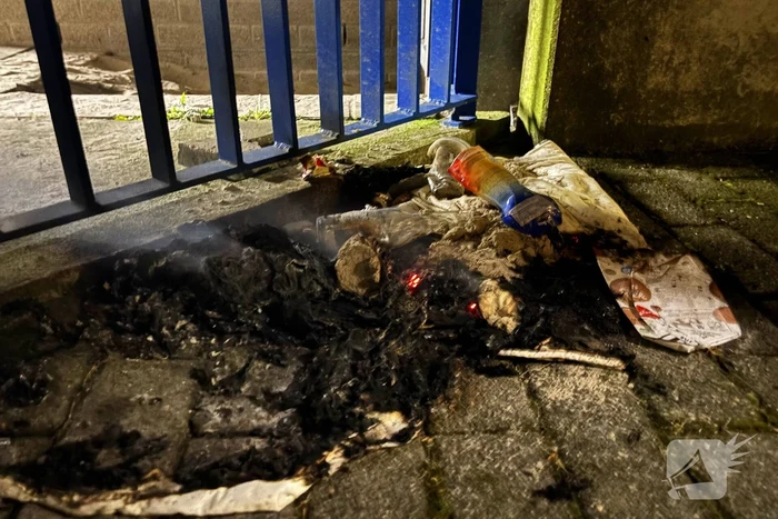 Afvalbrand snel geblust
